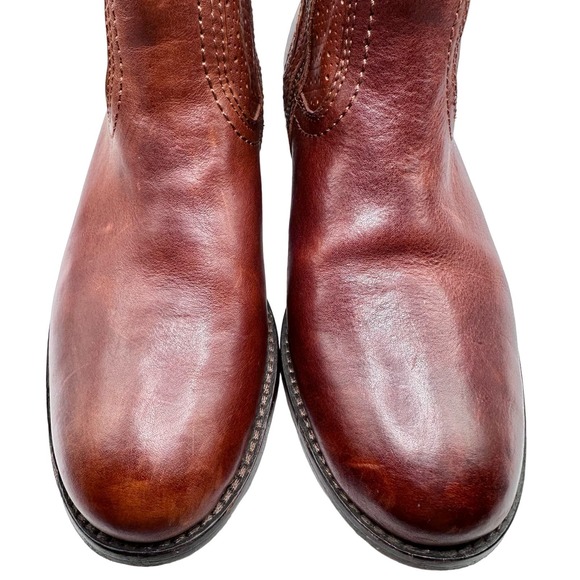 Frye | Women | Melissa Whiskey Perforated Leather Ankle Booties | Size 5.5 M - Picture 7 of 16